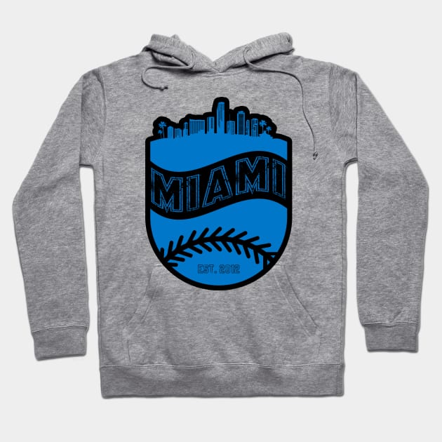 Miami Baseball 02 Hoodie by Juancuan